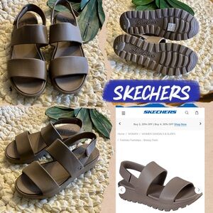 New Skechers Foamies Footsteps Tan Women's Sandals